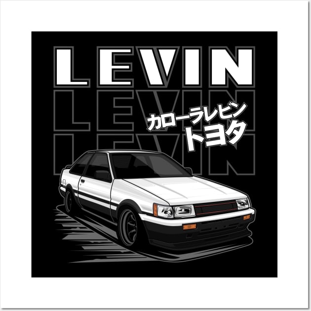AE86 Corolla Levin Wall Art by CreativeRAS